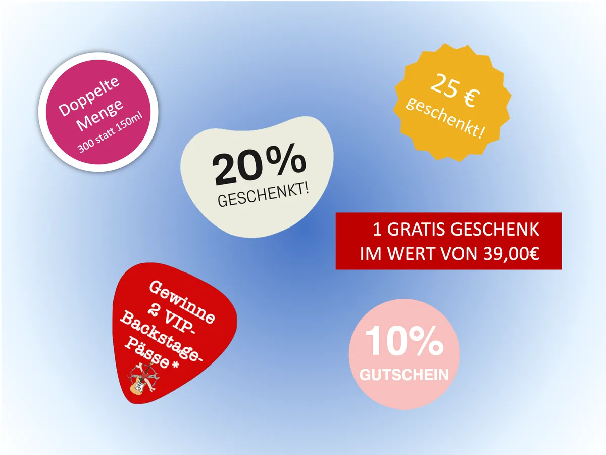 Störer für Verschiedene Rabatt-Aktionen