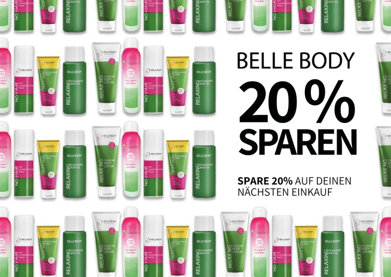 Belle Body Postkartenmotiv aus einer PostPal Print-Marketing-Kampagne, Kategorie Beauty