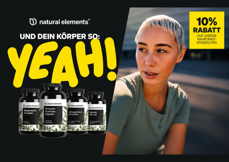 Natural Elements Postkartenmotiv aus einer PostPal Print-Marketing-Kampagne, Kategorie Nahrungsergänzung