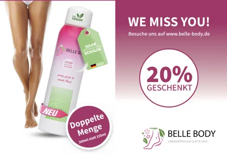 Belle Body postcard design from a PostPal direct mail campaign