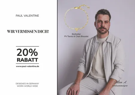 Paul Valentine postcard design from a PostPal campaign